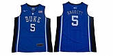 Duke Blue Devils 5 RJ Barrett Blue Elite Nike College Basketball Jersey,baseball caps,new era cap wholesale,wholesale hats